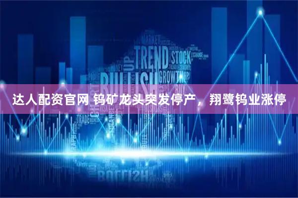达人配资官网 钨矿龙头突发停产，翔鹭钨业涨停